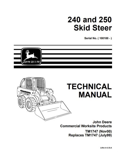 john deere 240 skid steer specs|240 skid steer service manual.